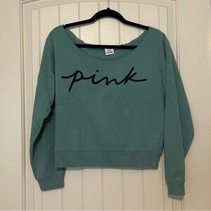 Teal VS PINK Cropped Sweatshirt